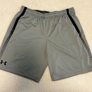 Men’s extra large, under armor, gray athletic shorts. Great condition